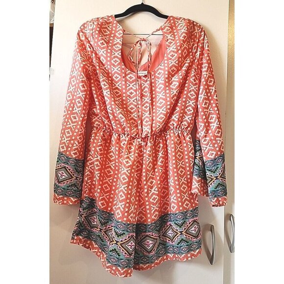 Pink Owl Romper Beautiful Spring Colors Womens Size Medium - Picture 13 of 15